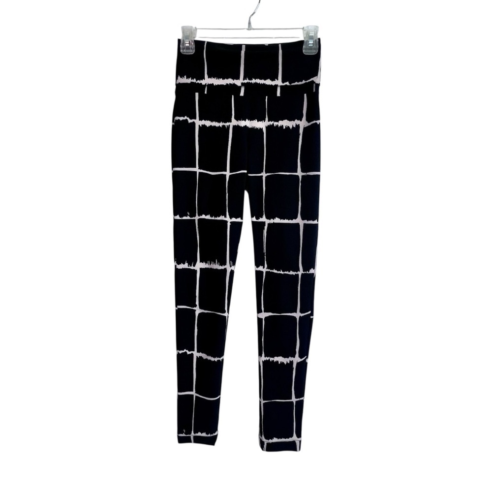 Bitte Kai Rand Magic Fold Waist Pull On Pant Black/White Grid Pattern Women's XS - Picture 3 of 13